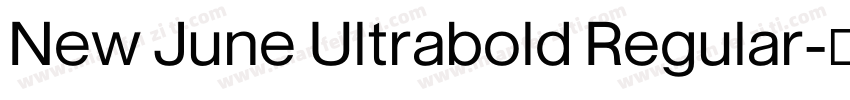 New June Ultrabold Regular字体转换